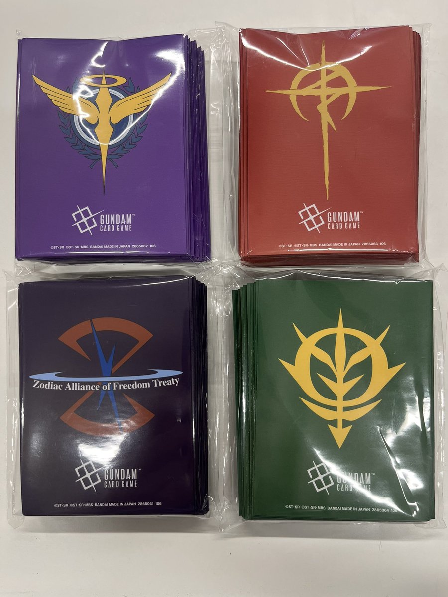 ガンダムカード】入荷情報 スリーブ各種入荷‼ ソレスタルビーイング