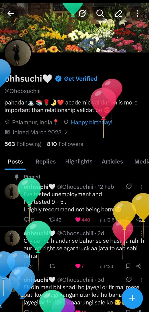 Ohoosuchiii's tweet photo. Are ye kya aaj to Mera bday h 🎀🙂‍↔️ https://t.co/Yf36NnD4Sm