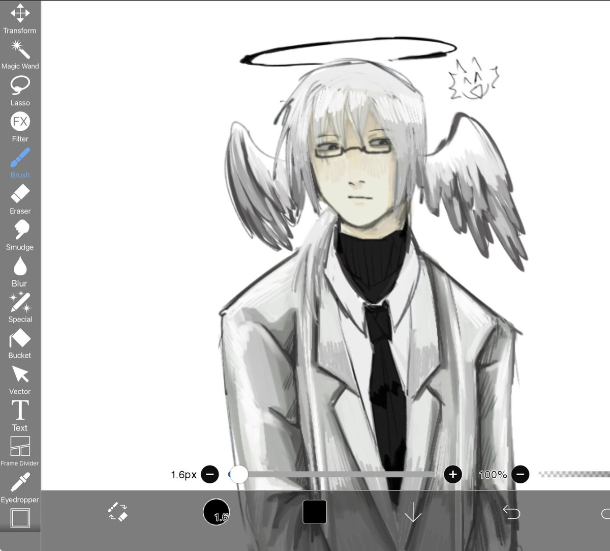 HellRayzee's tweet photo. @TerrorGeography Hey terror, its been a while. Now envenire is gonna have a go. Im excited to leave artblock and draw ur oc 💥 https://t.co/NJmQDA7Y8I