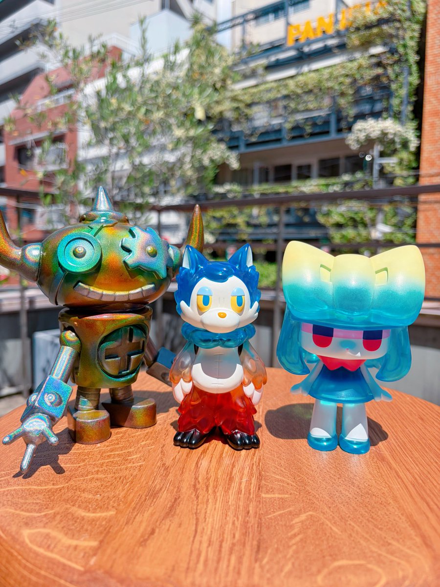 ソフビミュージアム来たよー！ ゲッチャリとチヨコとおおかみくんの