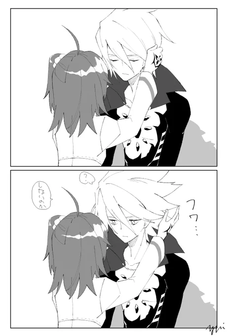 カルナの髪で遊ぶぐだちゃん
何で描いたのか覚えていない 