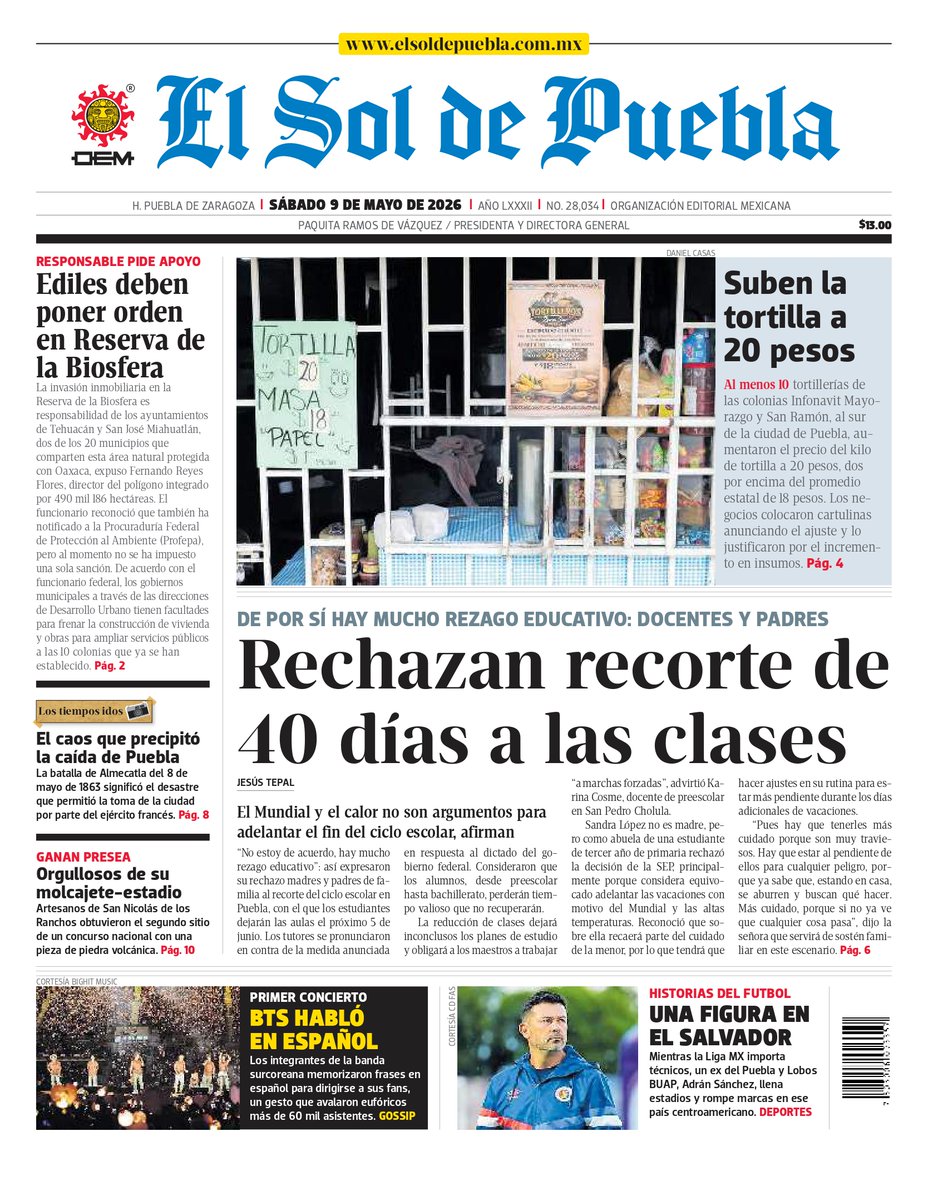El Sol de Puebla tweet media