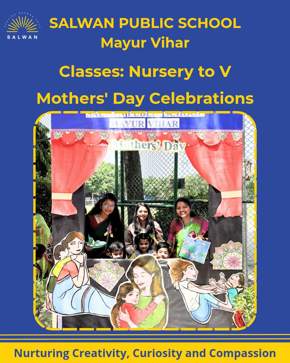 SpsMayurVihar's tweet photo. Small hands, big hugs, and endless love for Mom! 📷 #MothersDay #MommyLove #LittleHearts #LoveAndCare #HappyMothersDay #TinyTots #SpecialMoments #BlessedWithLove #HappyKids #SalwanPublicSchool #SalwanMayurVihar #ECD #SalwanMoments https://t.co/POMOs8scTe