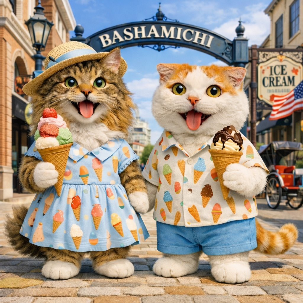 akeminnie's tweet photo. 横浜が発祥の地なんだってぇ
#EveChocoTrip #Catstagram
#アイスクリームの日 https://t.co/QIA8lziC3w