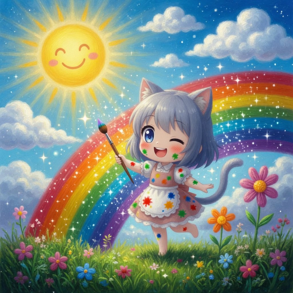 JfXmvp6UR4UCvTe 虹が綺麗な場所にゃん🐾🌈