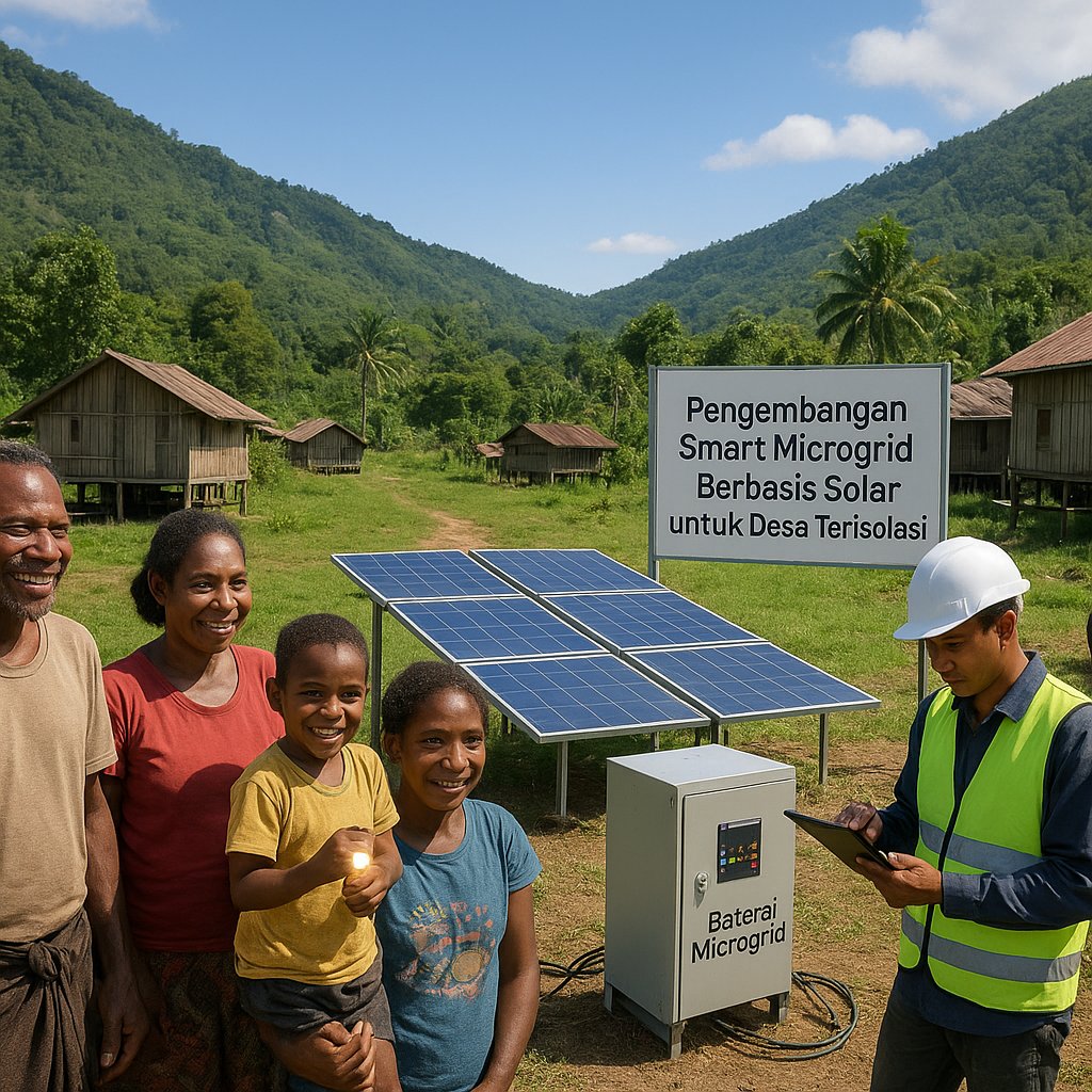 Inovariancom's tweet photo. Pengembangan Smart Microgrid Berbasis Solar untuk Desa Terisolasi di Papua

#SmartMicrogrid #EnergiSurya #SolarPanel #GreenEnergy #InovasiTeknologi https://t.co/d6hMNl6ZfO