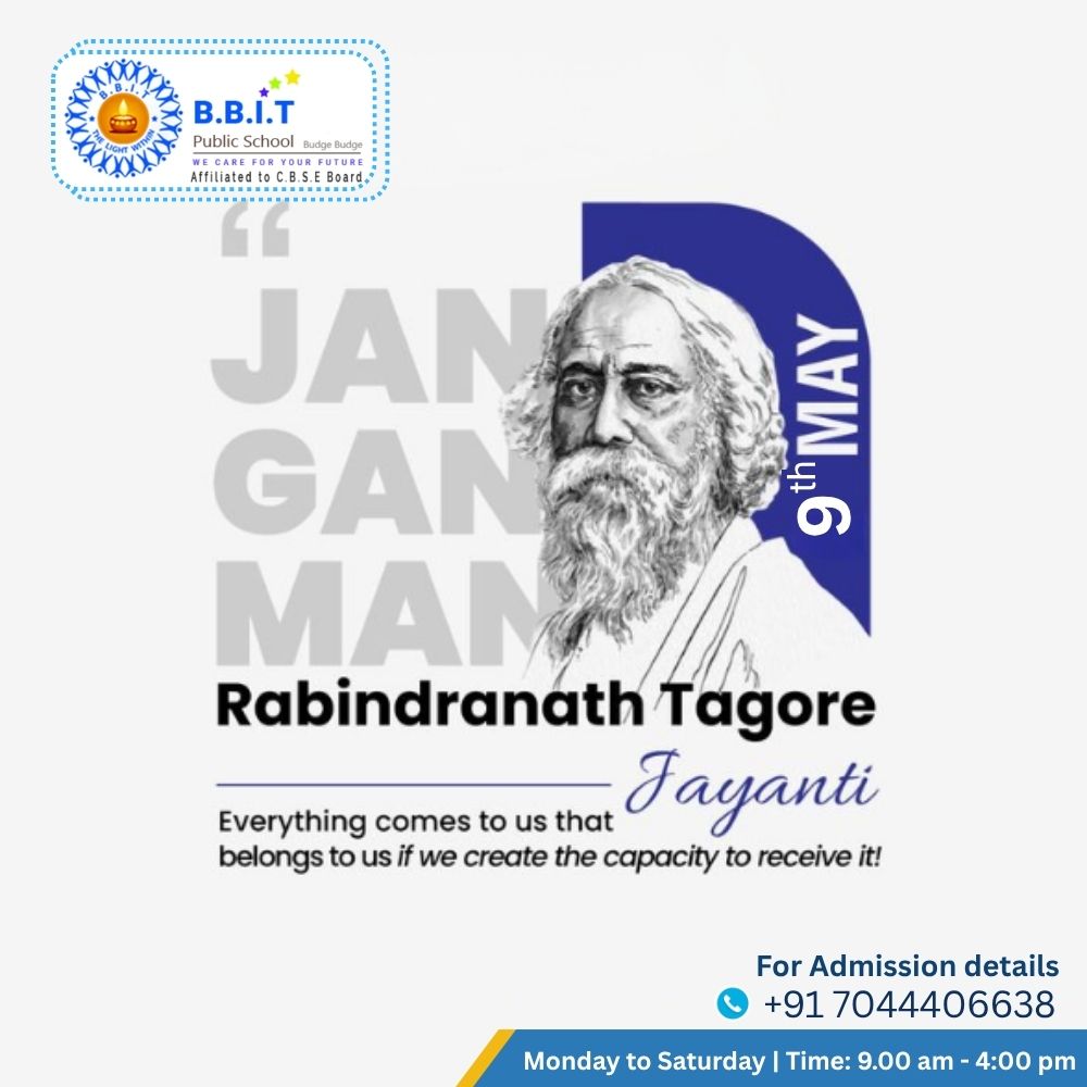 bbitschool's tweet photo. “Inspiration comes from within yourself. One has to be positive.” – Rabindranath Tagore
May our students continue to dream, learn, and shine. 📷
#RabindraJayanti #BBITPublicSchool #GurudevTagore #Inspiration #LearningBeyondBooks #StudentMotivation #IndianCulture 
@followers https://t.co/4GLKBk195e