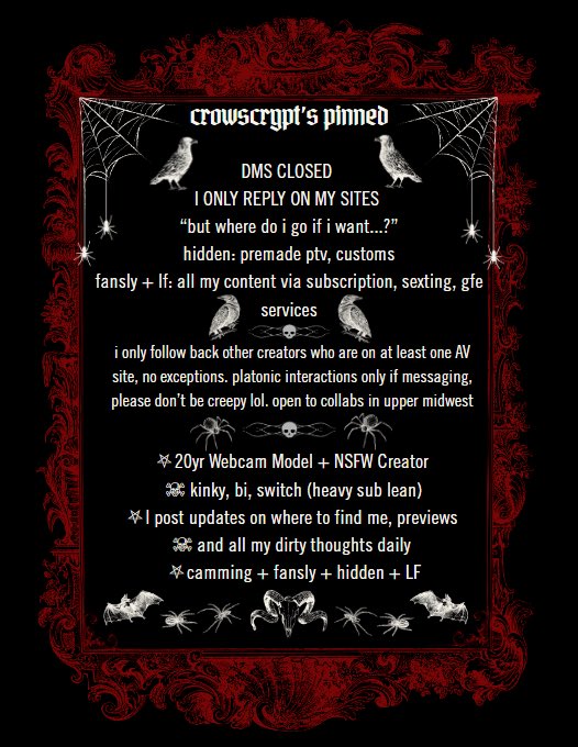 crow 🐦‍⬛⚰️ tweet media