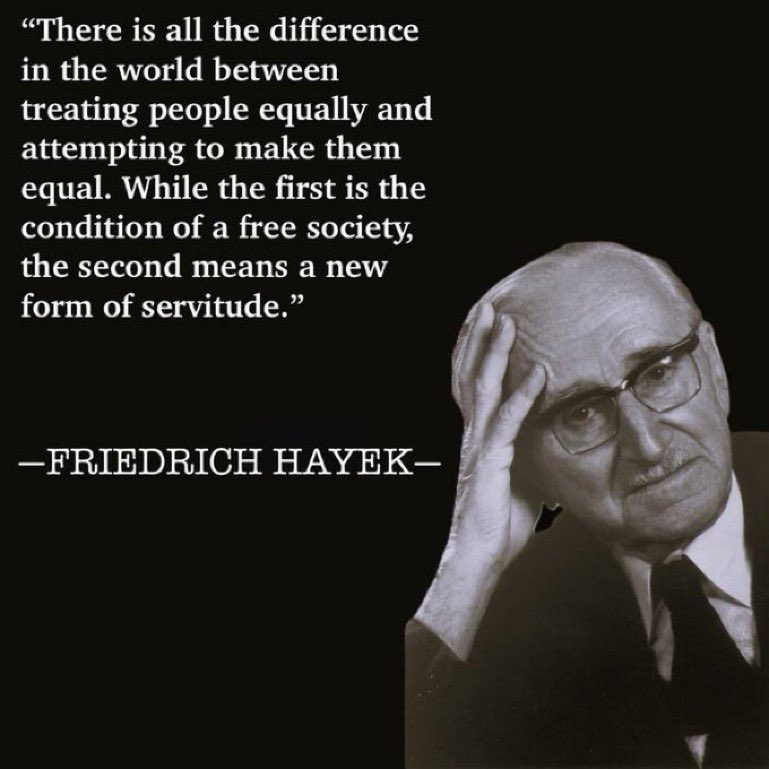 The government can’t make us equal 

When it tries to do so, it treats us unequally

Every … single … time