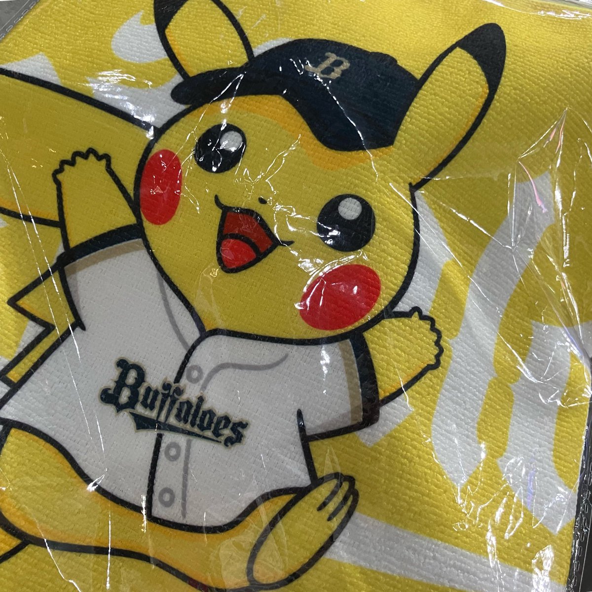 ポンタとツーショ撮れた！ ピカチュウタオルも貰った！ 実は昨日と同じ