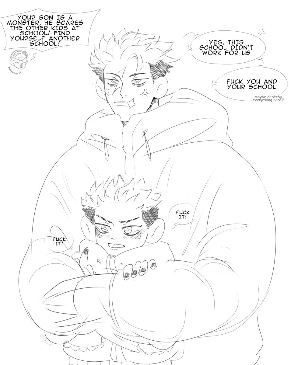 gluuuci's tweet photo. Modulo Yuji and Sukuna, who was reborn 
 #jjk #sukuna #yuuji #itadori #JujutsuKaisen https://t.co/x24r57Vu3S