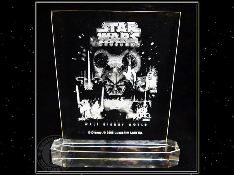 スター・ウォーズウィークエンド2005 クリスタルペーパーウェイトLE75