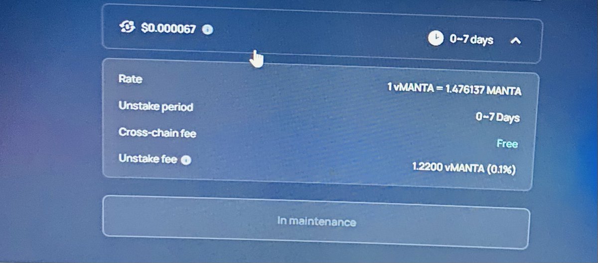Aquabiee's tweet photo. @OmniLST Hi team, is Omni LS still under repair for staking Manta, and if so, how long will it take? I've been waiting for over a week because I want to unstake my Manta. https://t.co/w2UscvXgYT