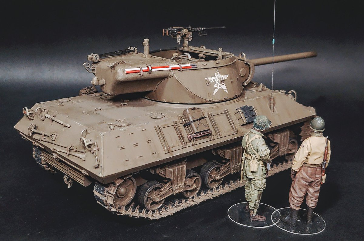 タミヤM36駆逐戦車(T71)、完成！
M10A1転用計画最初の300輌であるFisher製極初期型車体に改修。