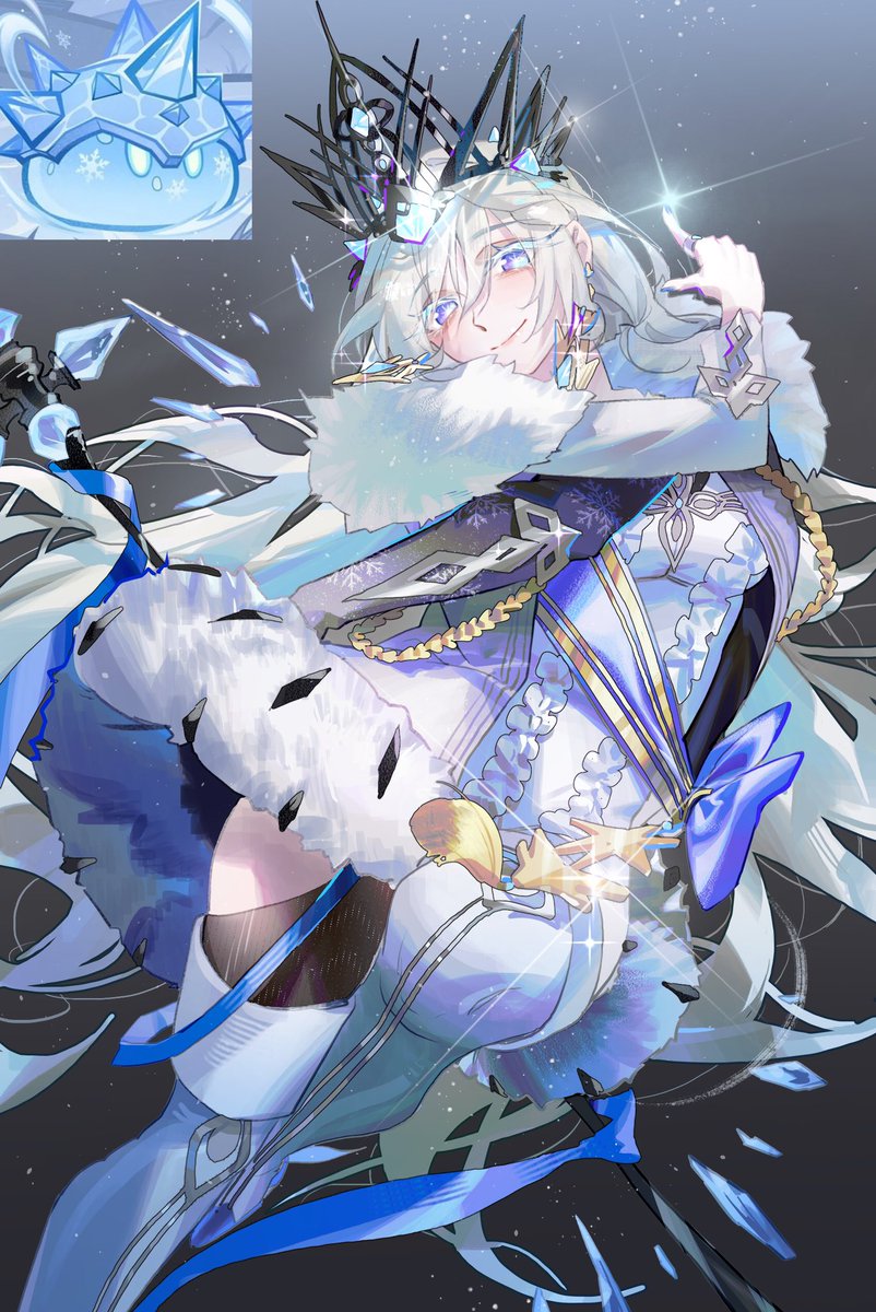 I designed the Tsaritsa’s image based on the Cryo Slime!#GenshinImpact