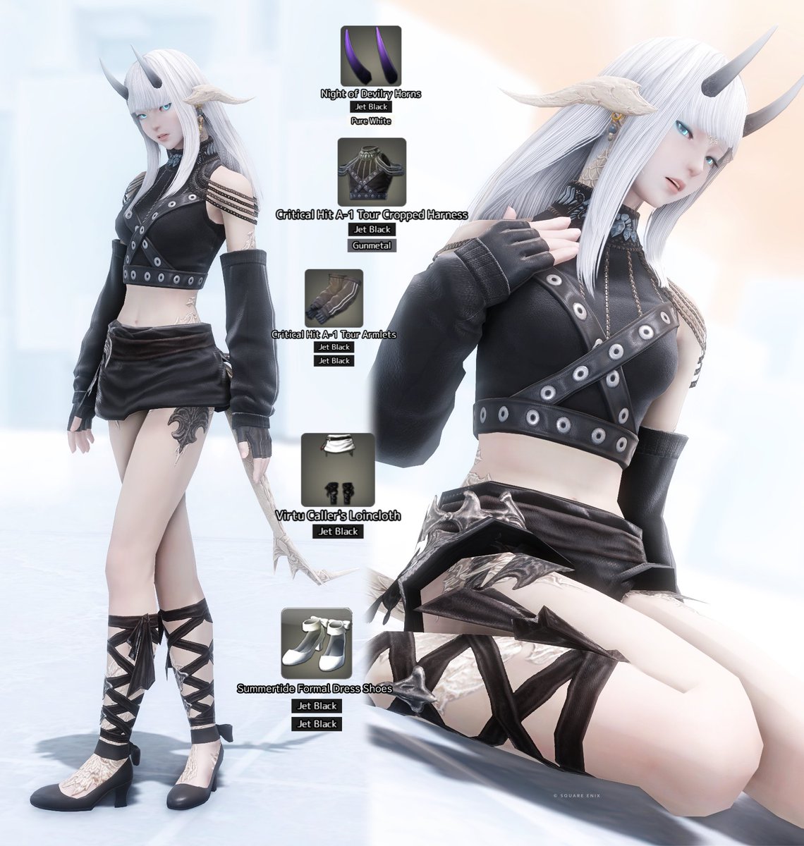 Tsubaki422_ff14's tweet photo. 他にもPvP装備を使ったミラプリ（Glamour）あるので、ご参考になれば幸いです🙏❤️‍🔥🪽

今からPvPを触れる人は、今後パッチ8.0の白銀の探究者の新バトルシステム「エヴォルヴモード」に抵抗なく遊べたり、PvPで更に装備やマウントを取りに遊べるのでとても得なので勇気を出して挑戦してみてください🙌📢 https://t.co/A4OX6PUo38