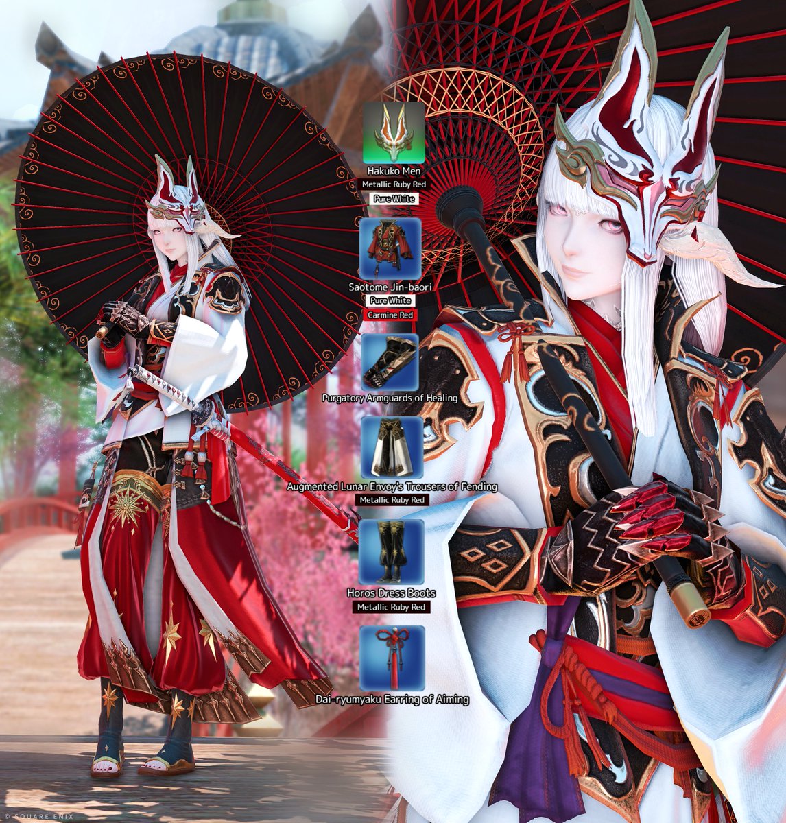 Tsubaki422_ff14's tweet photo. 他にもPvP装備を使ったミラプリ（Glamour）あるので、ご参考になれば幸いです🙏❤️‍🔥🪽

今からPvPを触れる人は、今後パッチ8.0の白銀の探究者の新バトルシステム「エヴォルヴモード」に抵抗なく遊べたり、PvPで更に装備やマウントを取りに遊べるのでとても得なので勇気を出して挑戦してみてください🙌📢 https://t.co/A4OX6PUo38
