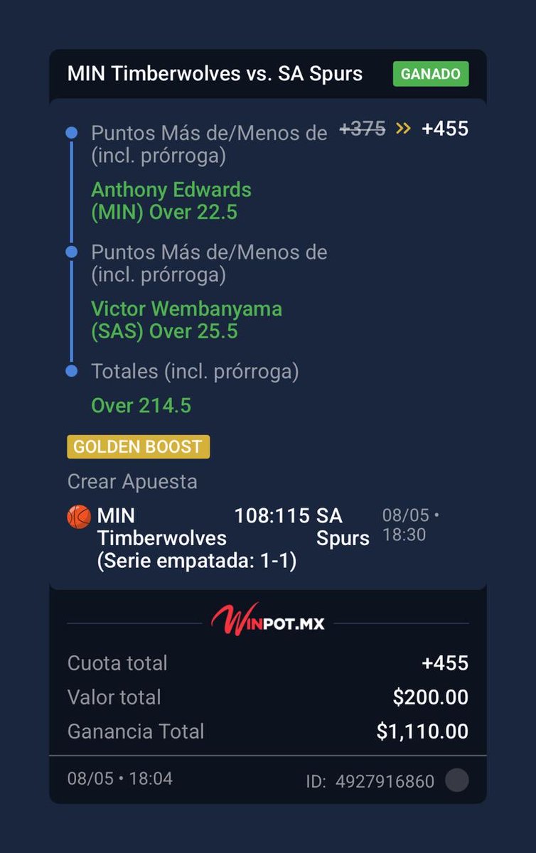 ManadaPick's tweet photo. Perdimos las que pasamos por aquí pero nos llevamos esta en el grupo de telegram que también es Gratis ! Le dimos el visto bueno y pegó ese Golden Boost de Winpot 
Únanse ! https://t.co/X6rA96X2Jd https://t.co/yoLXyA77xp