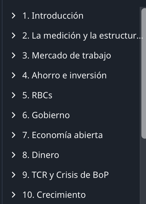 fcastellorojo's tweet photo. This doesn't apply to Di Tella. There, the first macro course you'll face is fully microfounded, using all the tools you learned in Econ 101. Here's a sketch of the syllabus for the course I'm currently teaching, and it's not even for econ students (it's for PolSci students) https://t.co/aFD6FGCaDJ