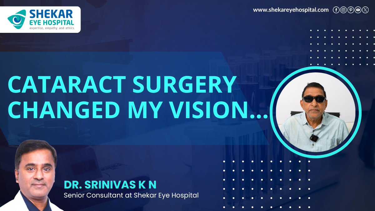 ShekarEye's tweet photo. How Shekar Eye Hospital Changed My Vision
Watch full Video : https://t.co/vT7bnRbU9E
Hearing our patients talk about their journey toward clearer vision means everything to us. https://t.co/H67m8ok1QP