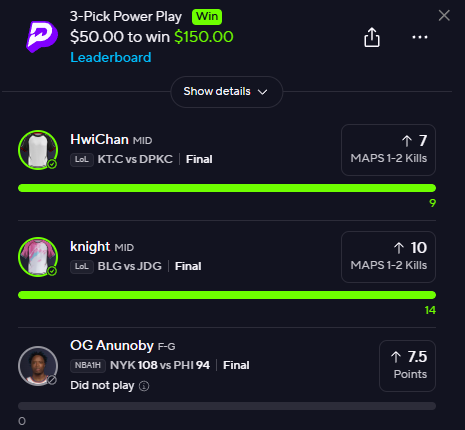 BanesquadEsport's tweet photo. Real People✅
Real Results✅
Daily Cash✅

🔥Our Mods are CASHING out and SWEEPING 🧹🧹🧹on WNBA first day back! Esports, NBA, WNBA, no matter WHAT prop, the Banesquad Esports Community will cash you out!🔥

🟣JOIN TODAY🟣
https://t.co/EJyH1Tnbrz

#Banesquad #Esports #PrizePicks https://t.co/5KElJsyYSn