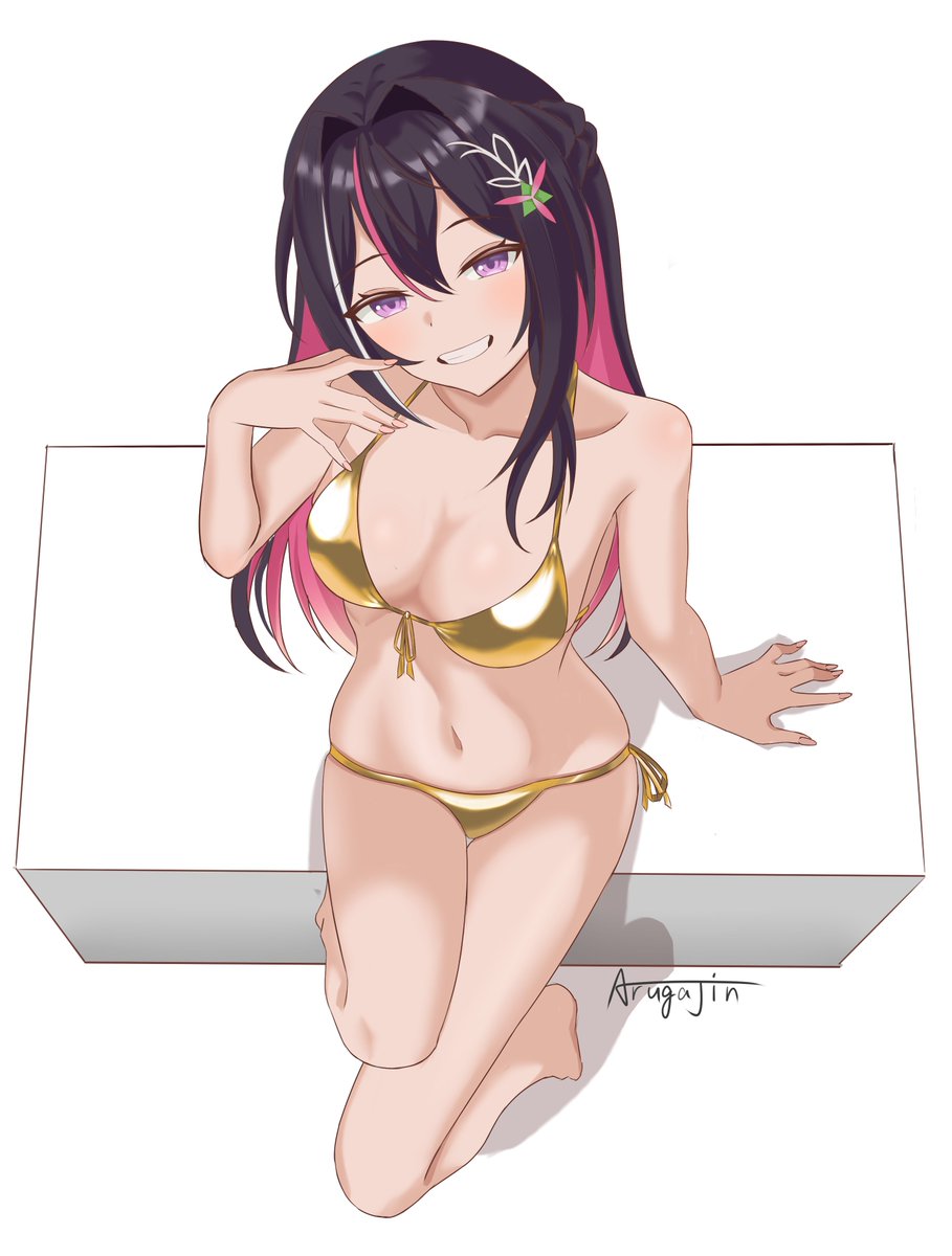 j_aruga_'s tweet photo. 金ビキニはまだ間に合いますか？！
#AZKiART https://t.co/kF0kdMAgbL