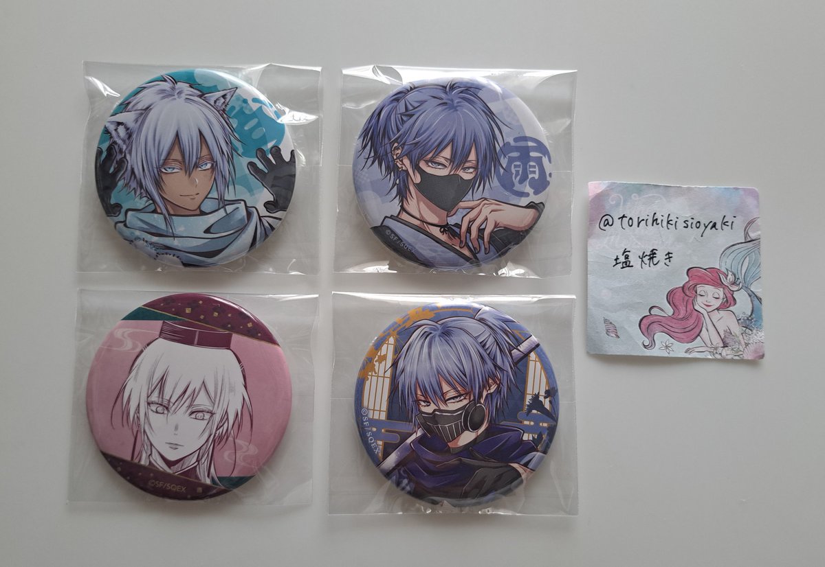 交換·譲渡】 雅血の陰陽師 カフェ Letter & Moon 缶バッジ 譲 写真参照