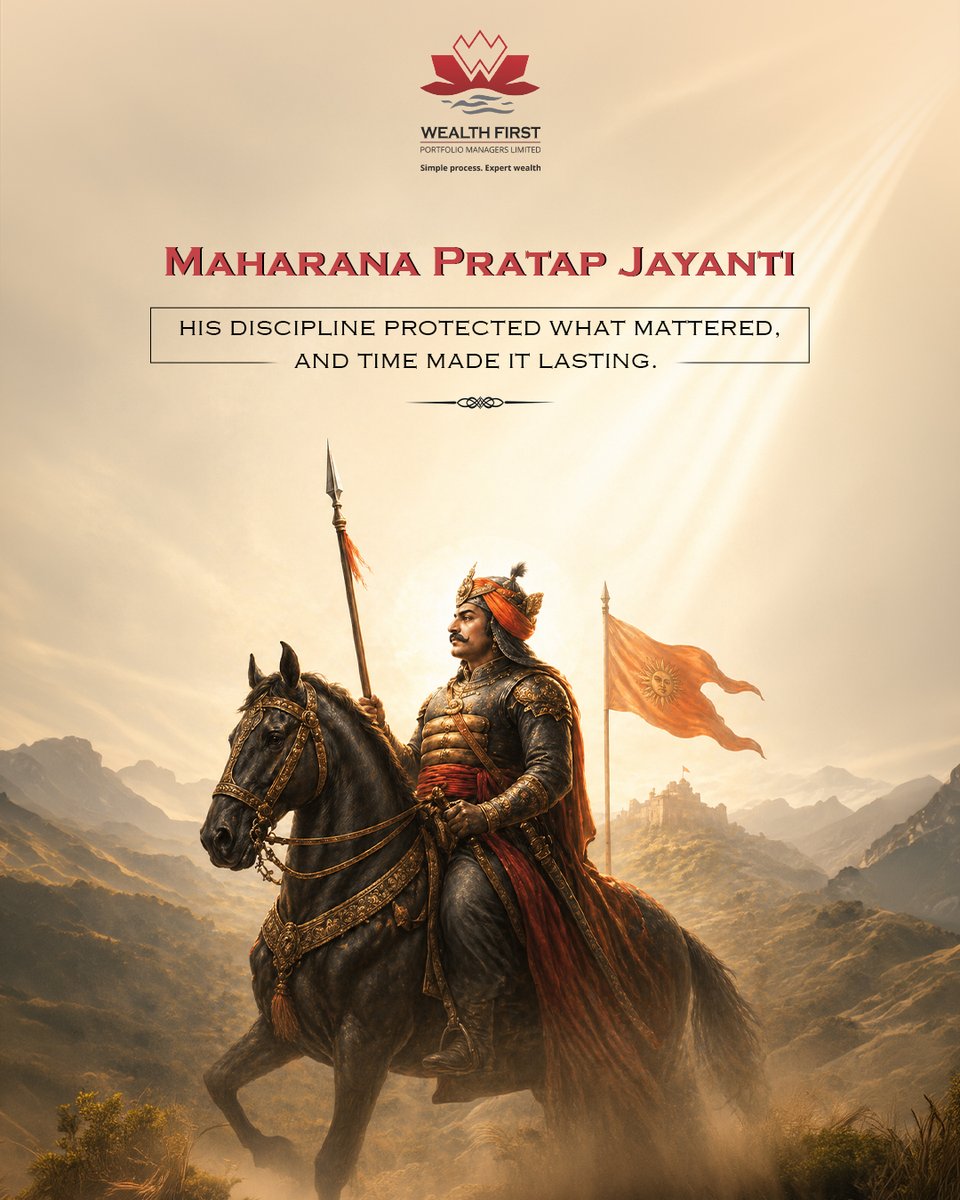 WealthFirstpml's tweet photo. Happy Maharana Pratap Jayanti! Let his name remind us never to yield not even during the darkest hour.

#maharanapratap #maharanapratapjayanti #bharat #wealthmanagement #wealthfirst https://t.co/Clr2VchYwT
