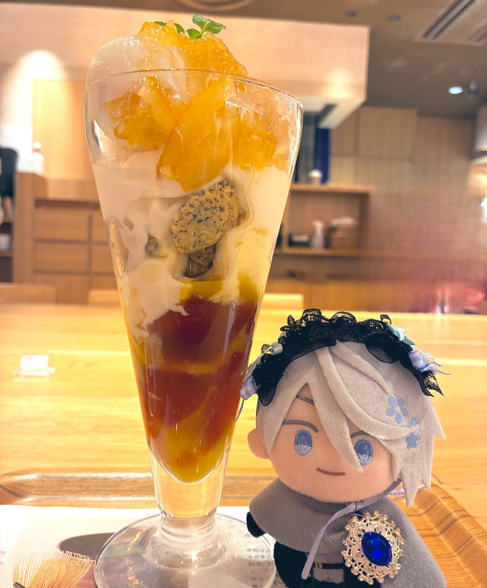 ちょぎくんレモンチーズパフェだよ〜🥰🥰