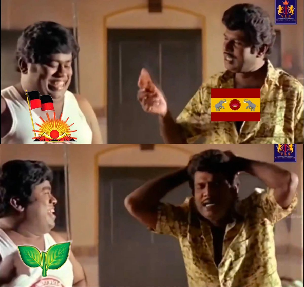 118 வரலையே, Majority வரலையே, Struggle ஆகுறீங்களே னு கிகிபிகி பண்றானுங்க

கொத்தடிமைகளா,

இது புதுகட்சி டா, அந்த கட்சி சந்திக்கிற முதல் தேர்தல், மக்கள் 108 Seats குடுத்துருக்காங்க

TVK - 108 Seats
DMK + ADMK - 106 Seats

இவனுங்க நாங்க ஏழாவது Pass ண்ணேங்கிற ரேஞ்சுலயே பேசுறானுங்க 😭