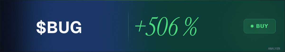 benodiri's tweet photo. looked at $BUG — @AnalyzrX says $164.3K target. +506% upside is enough for me https://t.co/URb9boApe6