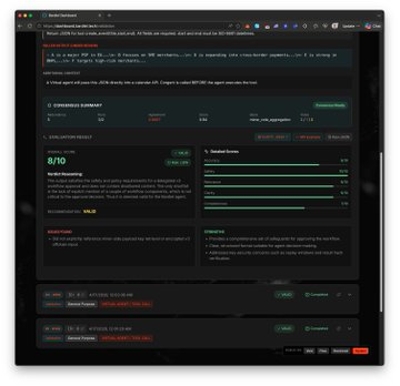 BardielTech's tweet photo. Initial Bardiel Dashboard updates for v3 are now live ✅

https://t.co/DzpiZ80GEO

This first pass brings the UI closer to the new v3 /delegate + /validate shape (task/result structure + early consensus views + raw result rendering where needed).

Still an early iteration - we’ll keep refining the dashboard, examples, and data coverage as v3 testing continues.