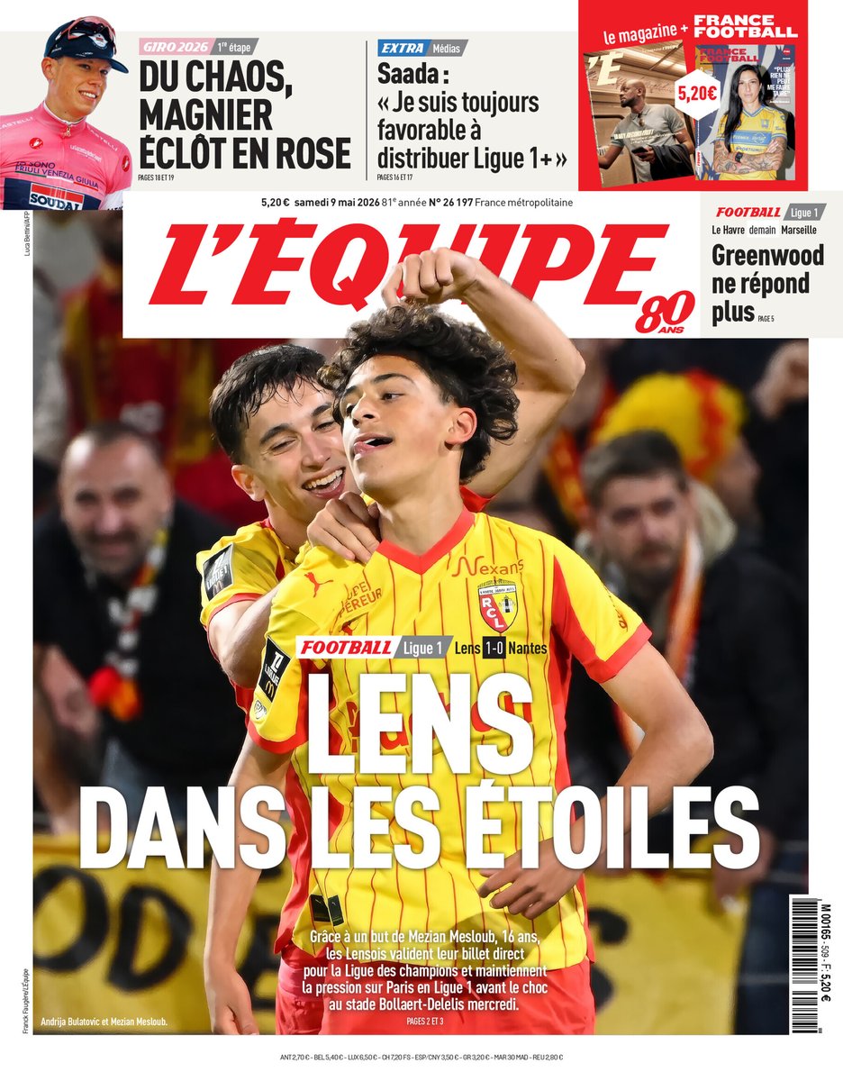 L'Équipe tweet media