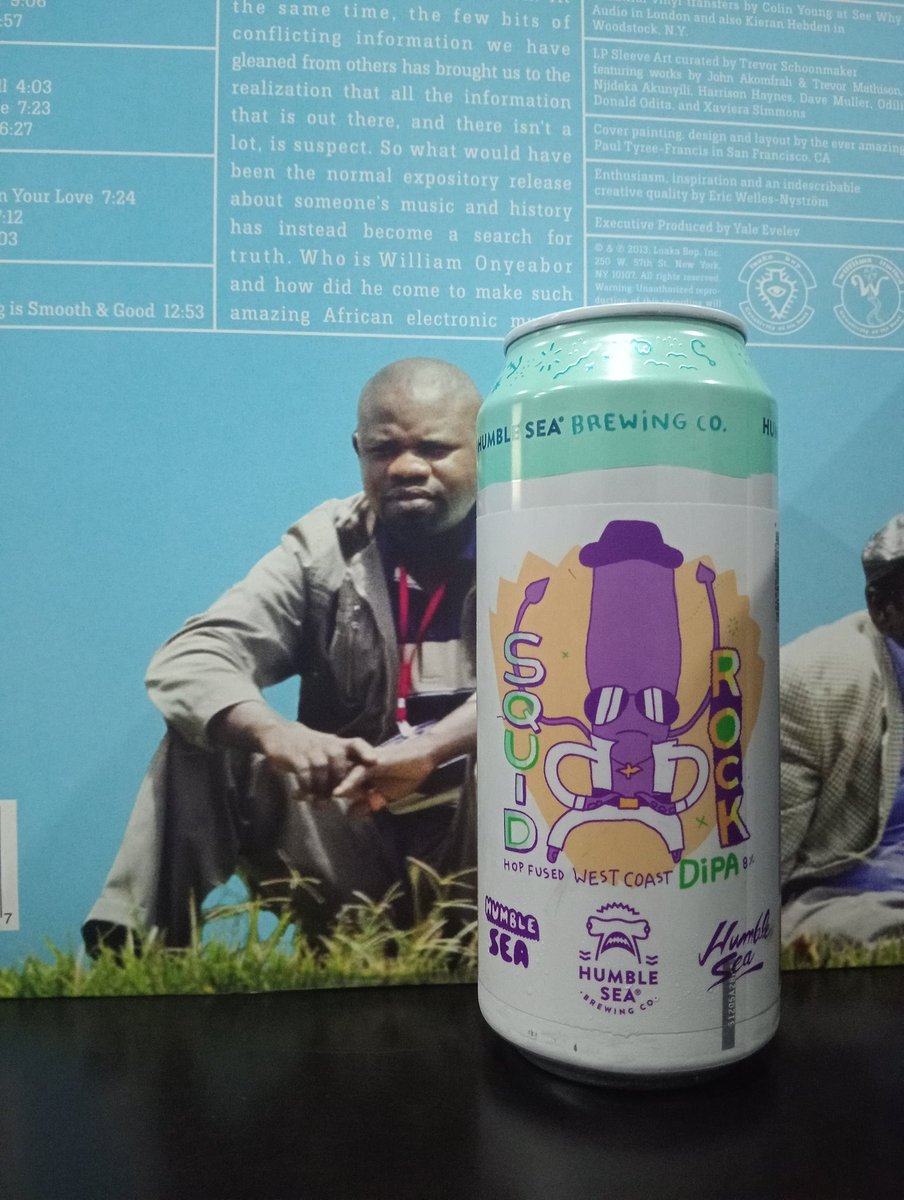 FCervisia's tweet photo. Termina el #CebadaYVinyl con Squid Rock de @Humble_Sea una WC DIPA fuerte y amarga con 8%

Who Is William Onyeabor? 2013

#Frigus #beer #cerveza #craftbeer #beerme #beertime #beerlover #BrothelHB #drinkbeer #vinylrecords #vinylcollector #bier #viernes #birra #tgif https://t.co/sg1yKKN4ib