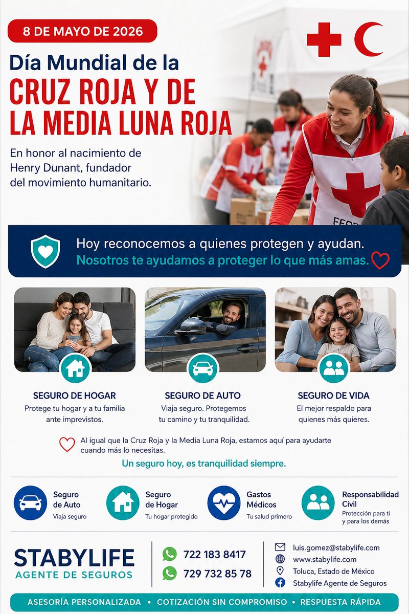 Hoy reconocemos a quienes salvan vidas y protegen a los demás. 📷
Tú también puedes proteger a quienes más amas con un seguro que te respalde en los momentos más importantes. 📷📷📷
En STABYLIFE estamos para ayudarte a vivir con tranquilidad todos los días. Cotiza hoy mismo.