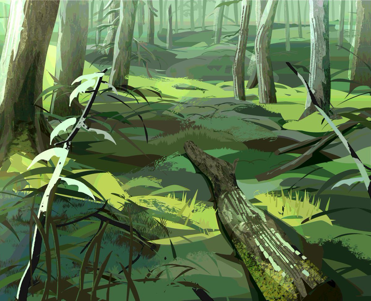 red_fauna's tweet photo. It’s been about 8 years since I last drew a background. Forest sketch https://t.co/FxeSBP6jwb