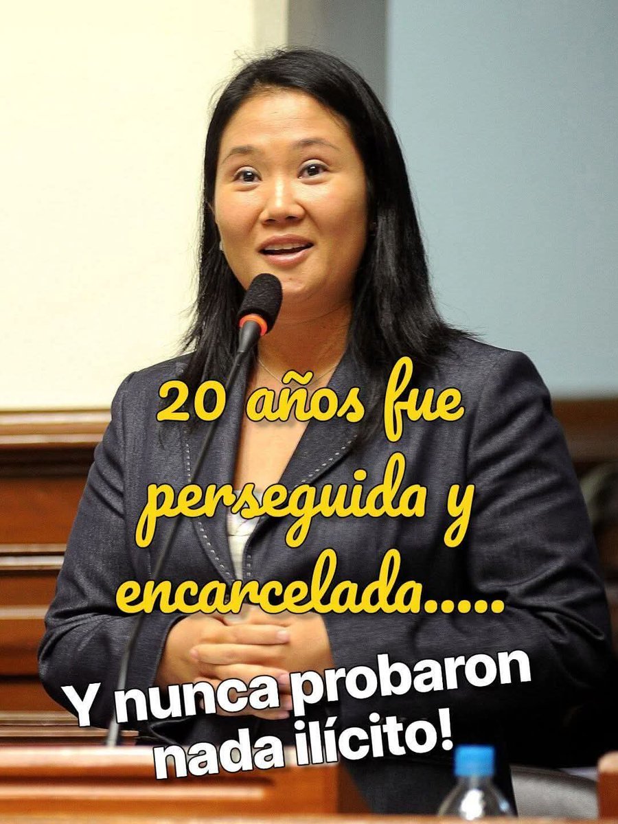 No entiendo a los Peruanos ,Keiko ha sido refinada como el oro debido a la persecución bestial qué sufrió durante 20 años y nunca huyó al contrario soportó estoicamente, ella está capacitada para ser presidente del Perú .
#Elecciones2026 .
#KeikoPresidente .