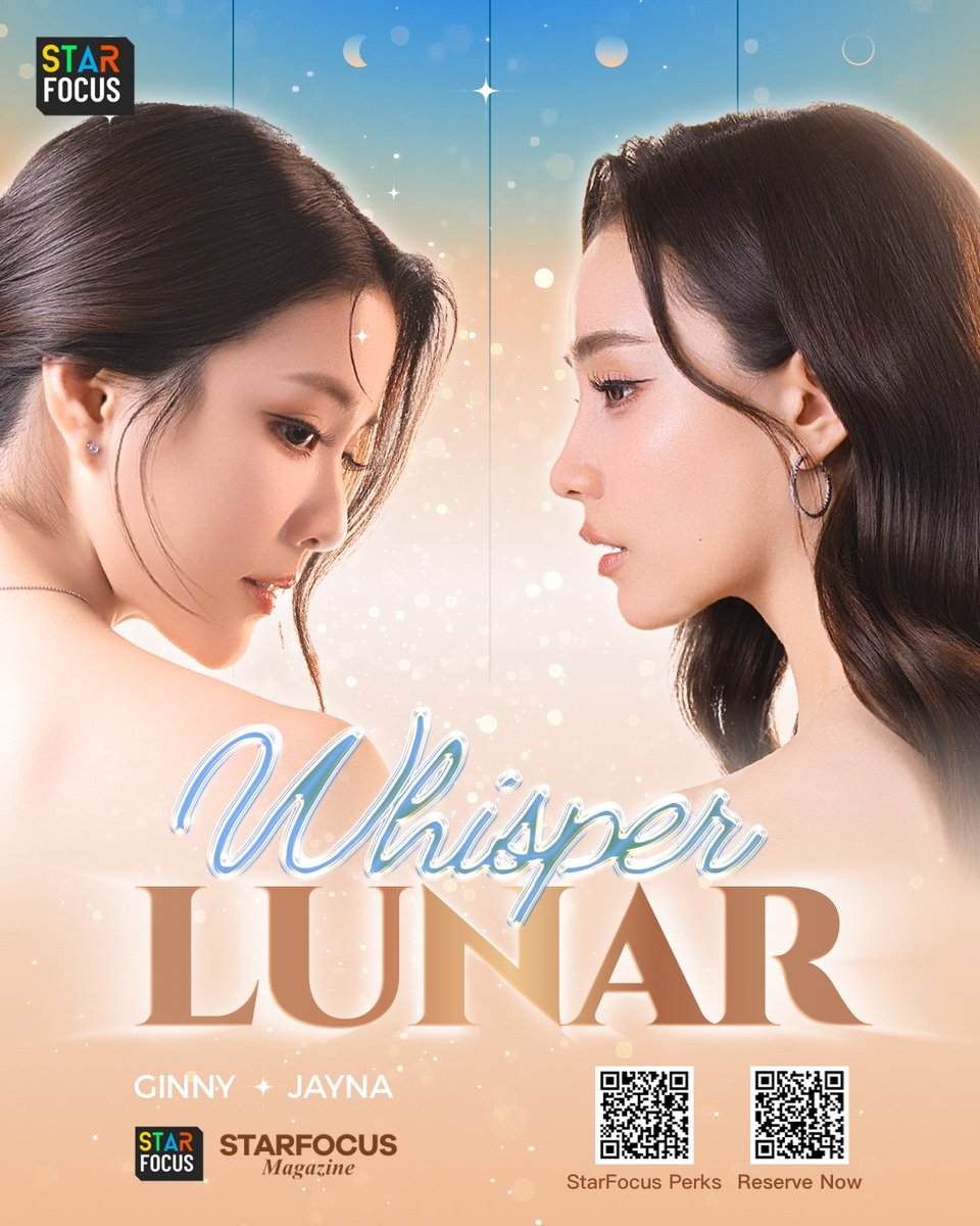 GINNY - JAYNA ✖️STARFOCUS 

💫“Lunar Whisper” Digital Magazine
📣 Reservation is NOW OPEN!

🔗 starfocus.shop/products/reser…

🙌 Come and support GinJay together!

#GinJay #ginnynatnicha #aangelinaass 
#LunarWhisper
#StarFocusMagazine