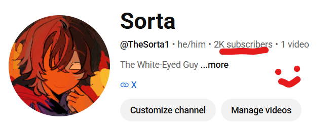 TheSorta1's tweet photo. thank you so much for 2k!!! :D https://t.co/5HKh7m5Agz