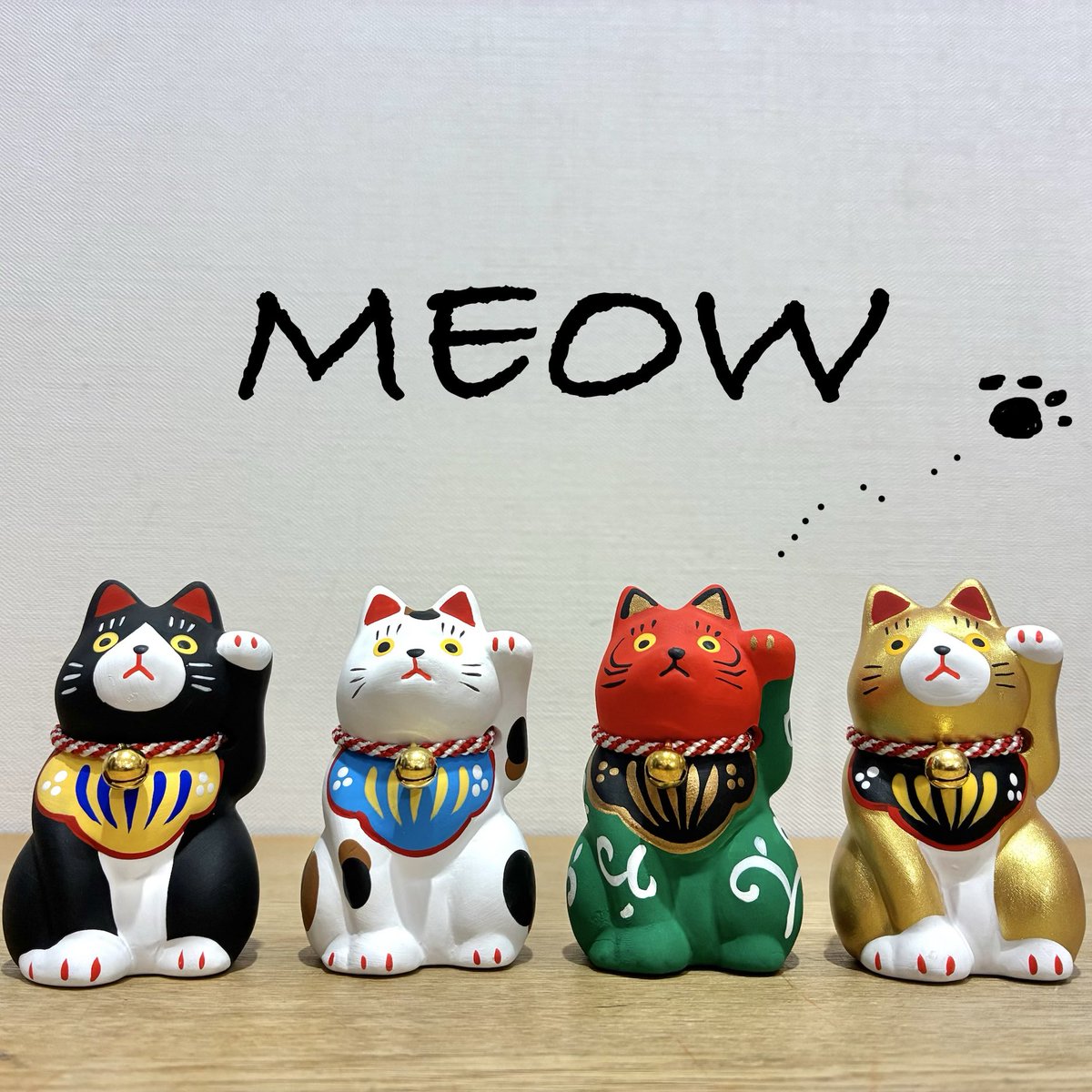 1f_quickgotknm's tweet photo. 『カネ三商店』さんの可愛い民芸招き猫が入荷しました♪

やきもののまち愛知県瀬戸市で、1つ1つ丁寧に作られた招き猫です🐈
手のひらサイズなのでどこでも飾りやすいデザインで、お土産にもおすすめです✨

#メイドイントーカイ #イオンモール常滑 #招き猫 #カネ三商店 #民芸 #お土産 https://t.co/gkXWdl97oB