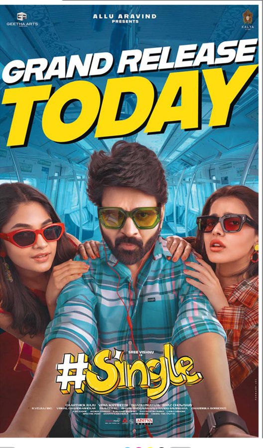 MoviesUpdatez's tweet photo. #1YearForSingle 

Hyd, Sandhya70 21 Days Run.

@sreevishnuoffl @TheKetikaSharma @i_ivana #AlluAravind @caarthickraju #VidyaKoppineedi @vennelakishore @bhanu_pratapa @_riyazchowdary @VelrajR @Composer_Vishal @Cinemainmygenes @GaddeAjay @GeethaArts @KalyaFilms @adityamusic https://t.co/yDSJlravhl