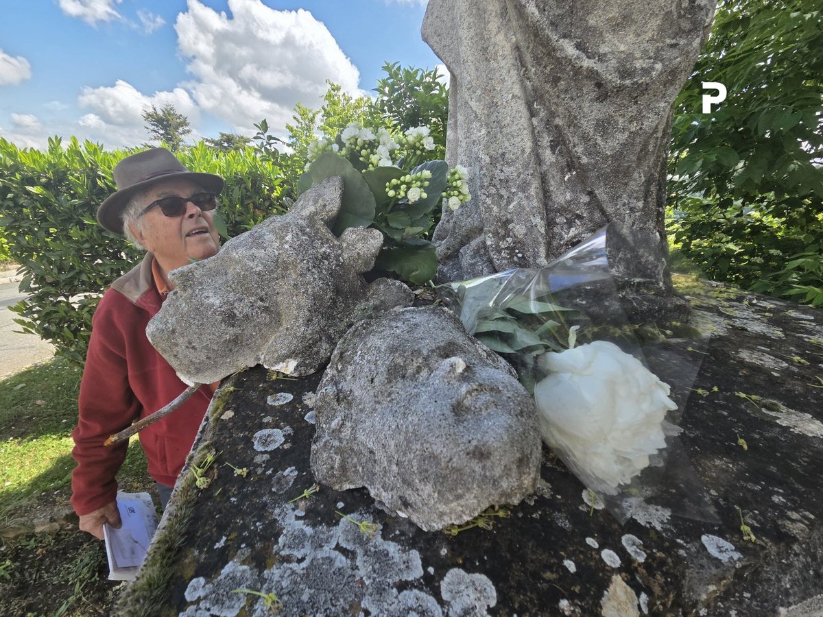 😞 La statue de la Vierge à l’enfant, située à Poleymieux-au-Mont-d’Or, a été décapitée. Les habitants, choqués et attristés, ont déposé des fleurs à ses pieds

➡️ l.leprogres.fr/zLm
#Lyon