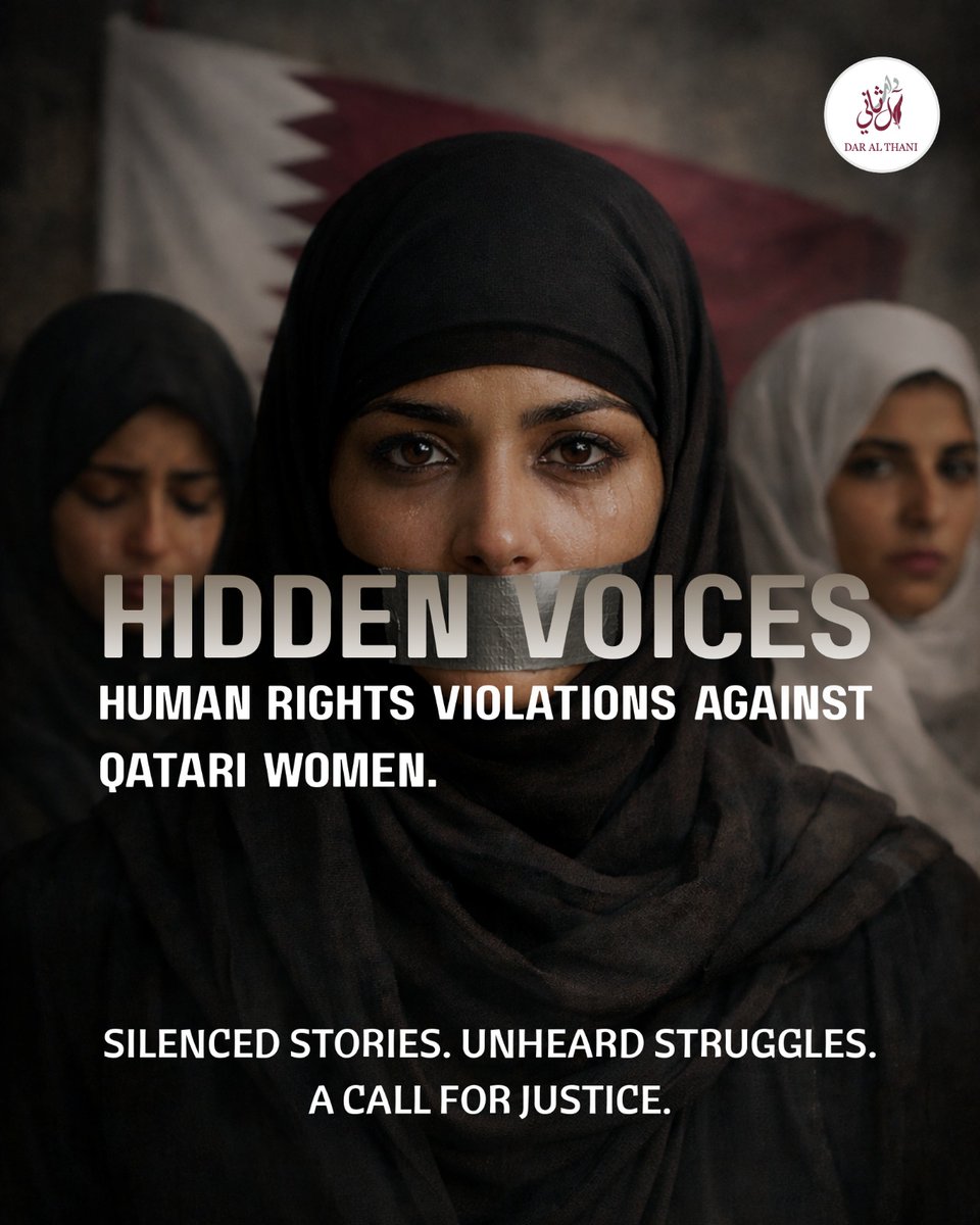 dar_althani's tweet photo. Hidden voices deserve to be heard. Justice, dignity, and equal rights should never be silenced. Stand for truth. Stand for accountability.
#HiddenVoices #Qatar #HumanRights #Justice #WomenRights #Equality #Freedom #HumanDignity #VoicesMatter #Accountability #MiddleEast https://t.co/jquiwRkb0v