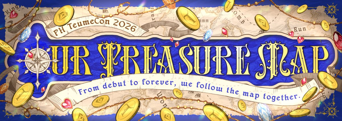 From debut to forever, we follow the map together. 🗺️💎

The PH TeumeCon 2026 Kit is coming for TREASURE’s 6th Anniversary.

Are you ready to collect your stamps, Teumes? 👀

#PHTeumeCon2026 #OurTreasureMap #TREASURE