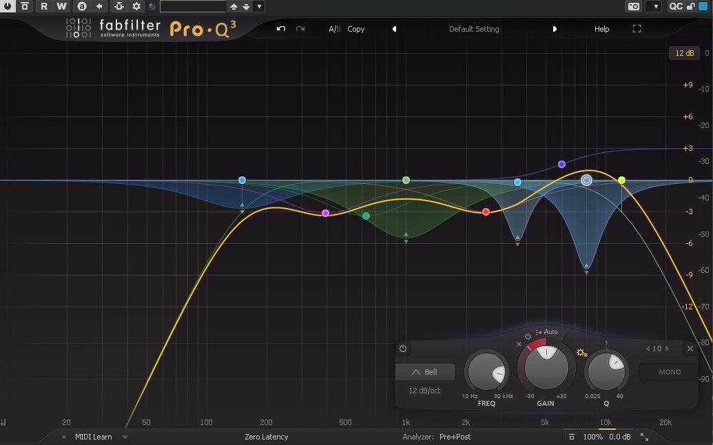 本日のボーカルEQ。