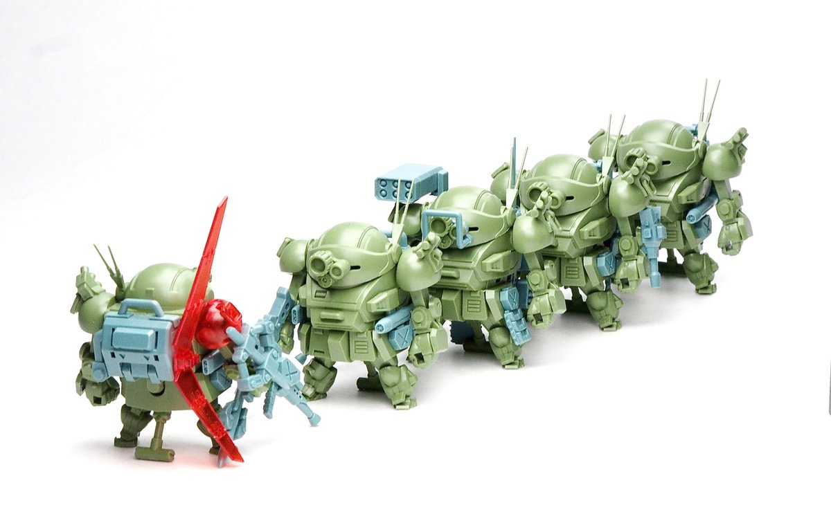 cavico_models's tweet photo. ただいま店頭予約受付中のチョイプラ 装甲騎兵ボトムズ［サ���サ戦］5種類セット限定パックの内容をまとめました。詳しくはこちらをご覧ください→https://t.co/KmerCNPiSD 
#装甲騎兵ボトムズ #キャビコ #チョイプラ #スコープドッグ #ターボカスタム https://t.co/BkOWs8fCv4