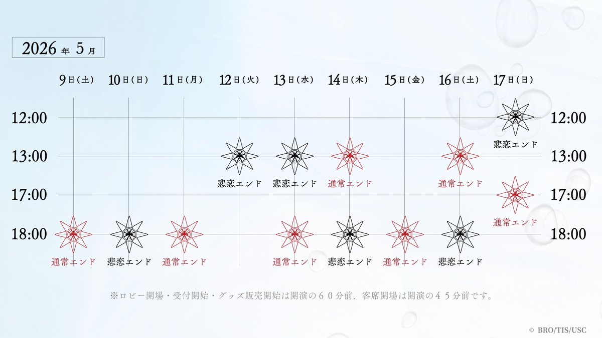 凍玻璃歌劇「泡沫のユークロニア」 tweet media