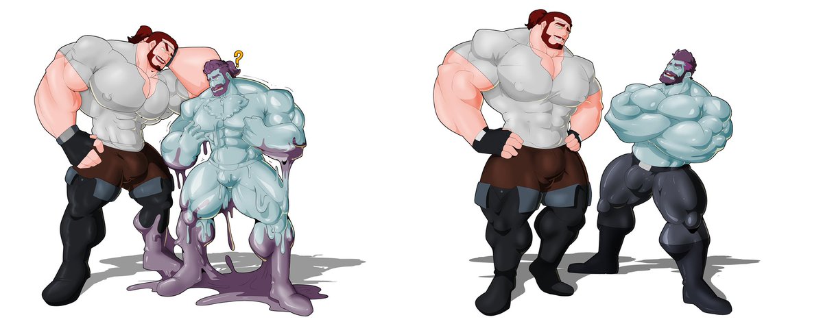 ItsMaxBishop's tweet photo. Commissions for Franz :3

Thank you mwehe
#commissions #nsfw #bara #goo https://t.co/LHfLSWuMHt
