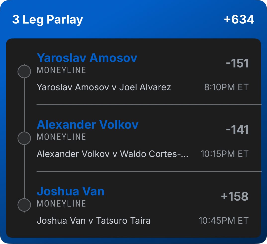 Locked in for tonight … odds include boost.