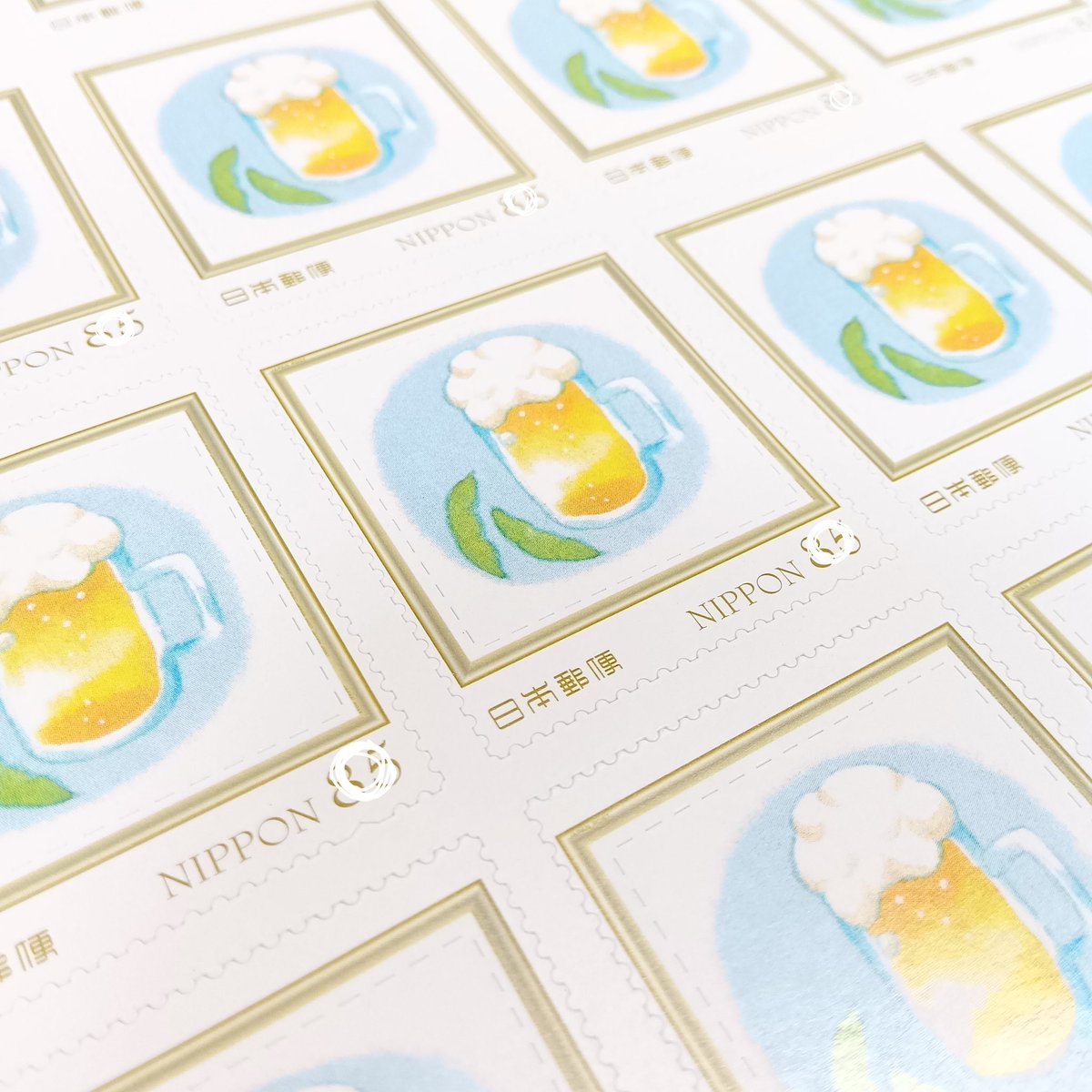 sanoko_3's tweet photo. 新作ビールの切手、入りました！シロクマと一緒にいかがでしょうか🍺✨️
#Otegamiフリマ https://t.co/BzutOKKOl4